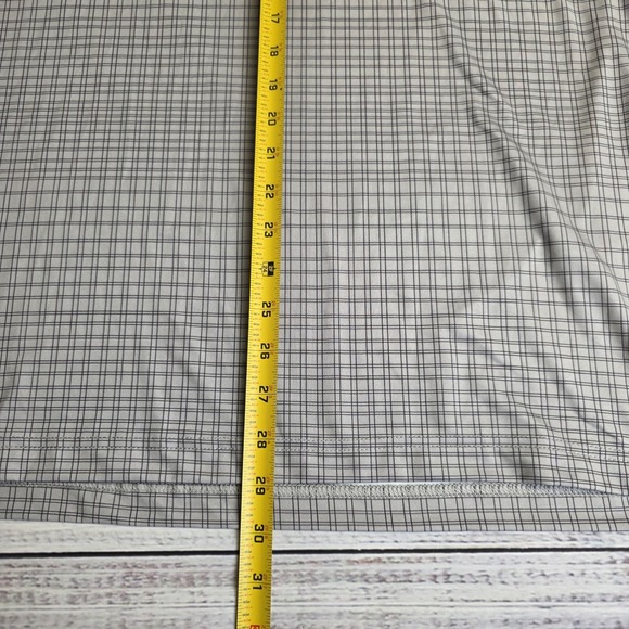 Adidas Golf Men's XL Ultimate 365 Polo Shirt Polyester Spandex Gray Plaid - Picture 8 of 10